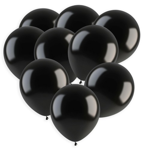 Black balloons 100 pack 12 - balloons,