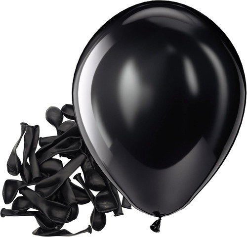 Matte black latex balloons - matte,