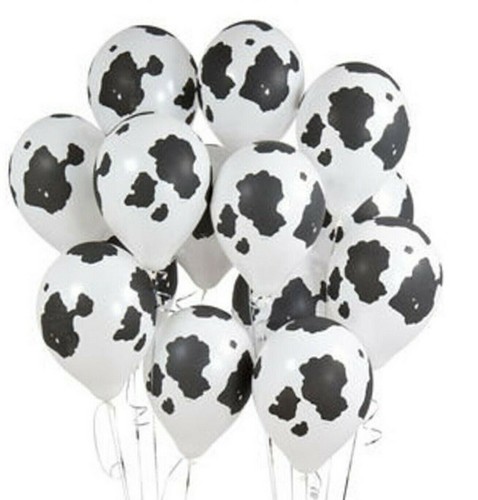 Pack cow print balloons - 12,