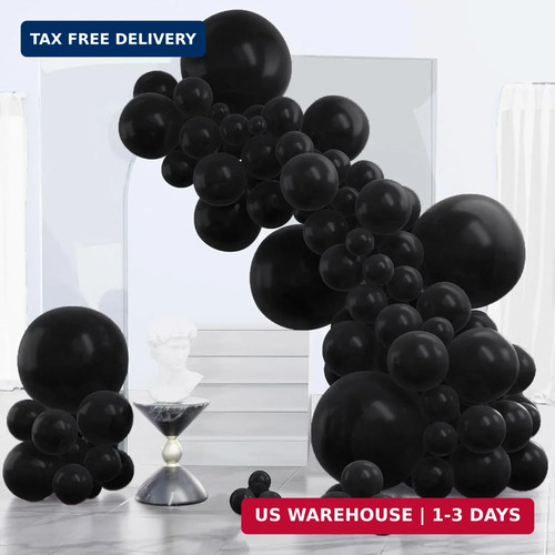 Partywoo black balloons 140pcs - partywoo,