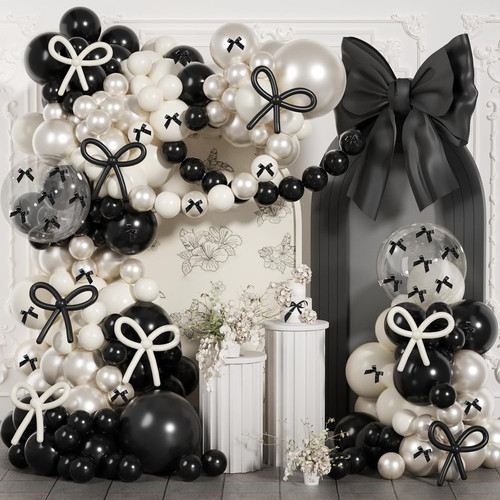 199pcs black and white - black,