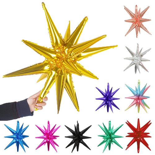 Starburst foil balloons rose - foil,