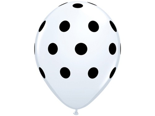 Polka dot party balloons - 24,