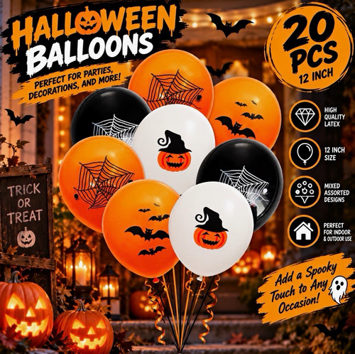 20pcs halloween theme latex - halloween,